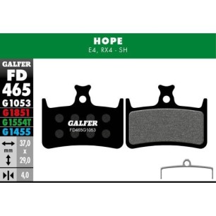 Plaquettes Galfer Hope E4 1053 Noir