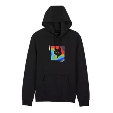 Fox Scans Fleece Pullover black