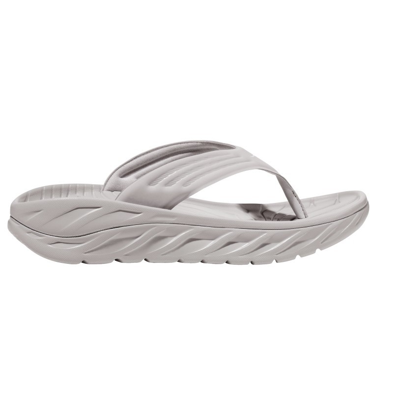 Hoka Ora Recovery Flip lunar rock / white