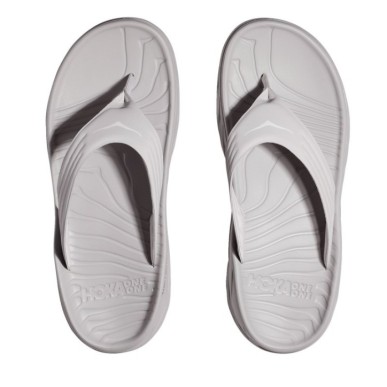 Hoka Ora Recovery Flip lunar rock / white