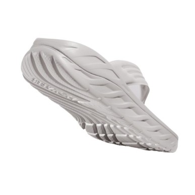 Hoka Ora Recovery Flip lunar rock / white