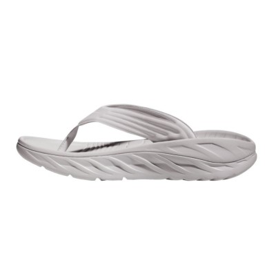 Hoka Ora Recovery Flip lunar rock / white