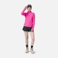 Rossignol Melange LS 1/2 Zip Femme cerise pink