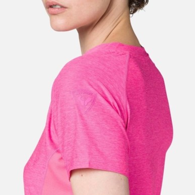 Rossignol Melange SS Tee Femme cerise pink