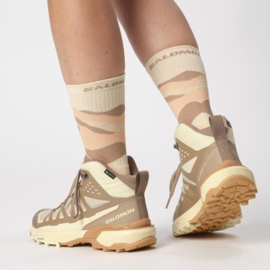 Salomon X Ultra 360 Edge Mid GTX Femme shortbread / raw umber / prairie sunset