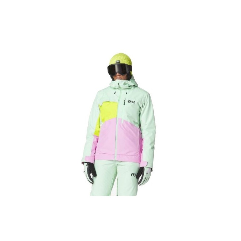 Picture Seen jacket femme silt green acid lime orchid