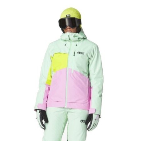 Picture Seen jacket femme silt green acid lime orchid