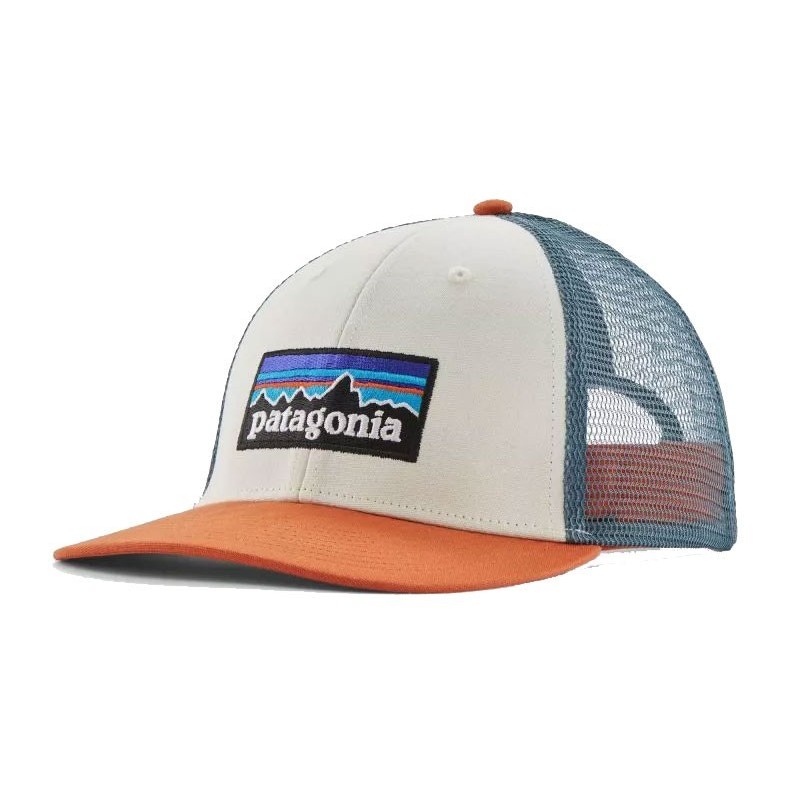 Patagonia P-6 Logo Lopro Trucker Hat white / redtail rust