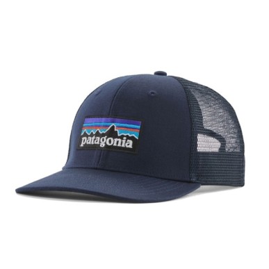 Patagonia P-6 Logo Trucker Hat new navy