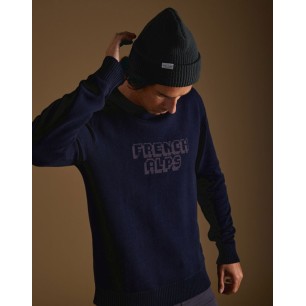 Pull in Pull Print French Alps blue