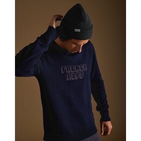 Pull in Pull Print French Alps blue