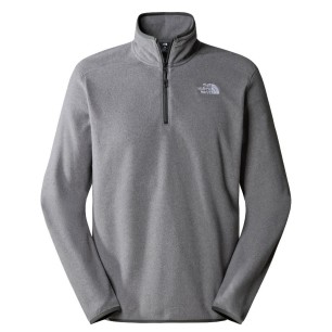 The North Face 100 Glacier 1/4 Zip grey heather