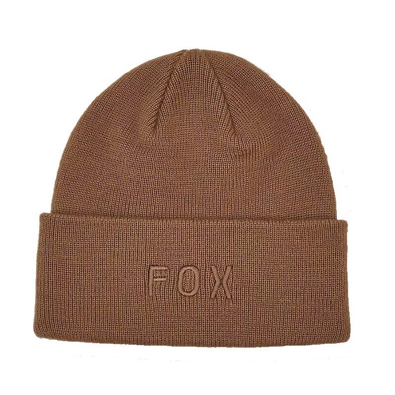 Fox Wordmark Beanie walnut