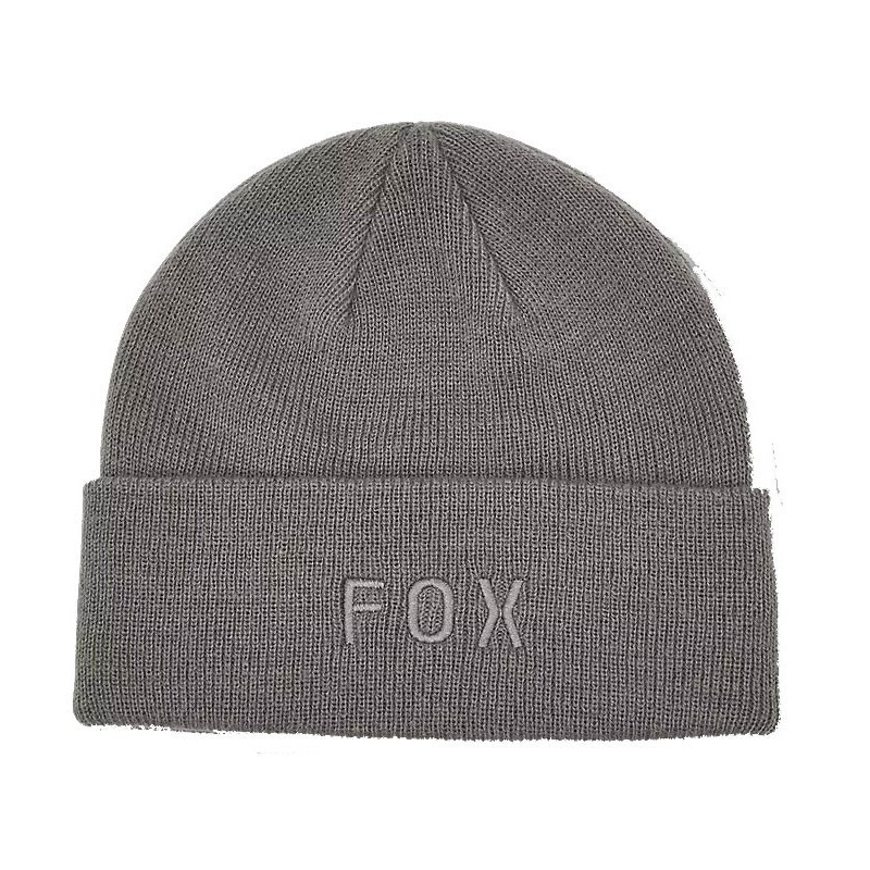 Fox Wordmark Beanie pewter grey