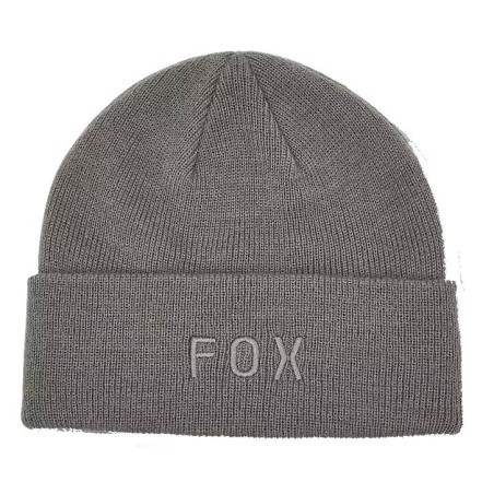 Fox Wordmark Beanie pewter grey