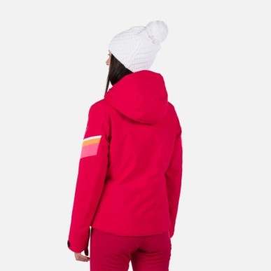 Rossignol Strawpile Jacket Femme ruby red