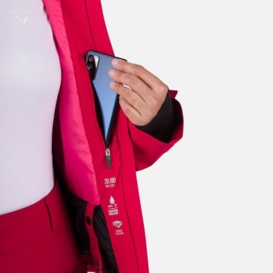 Rossignol Strawpile Jacket Femme ruby red