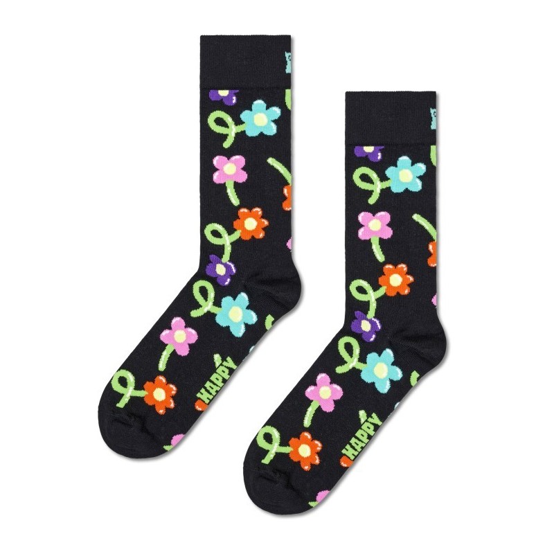 Happy Socks Balloon Flower black