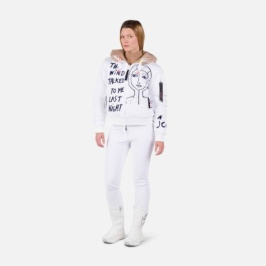 Rossignol Yeti Fleecy Bomber Jacket Femme white