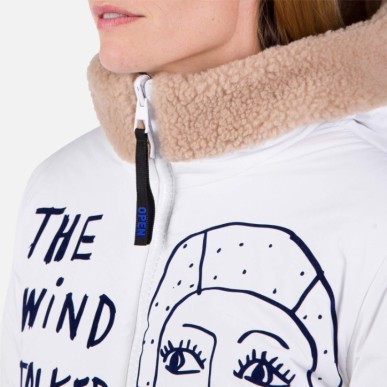 Rossignol Yeti Fleecy Bomber Jacket Femme white