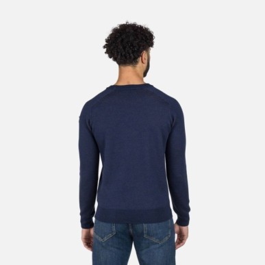 Rossignol Jacquard Crew Neck dark navy