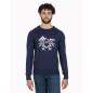 Rossignol Jacquard Crew Neck dark navy