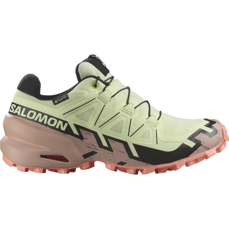 Salomon Speedcross 6 GTX Femme lime cream / mahogany rose / black