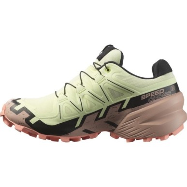 Salomon Speedcross 6 GTX Femme lime cream / mahogany rose / black