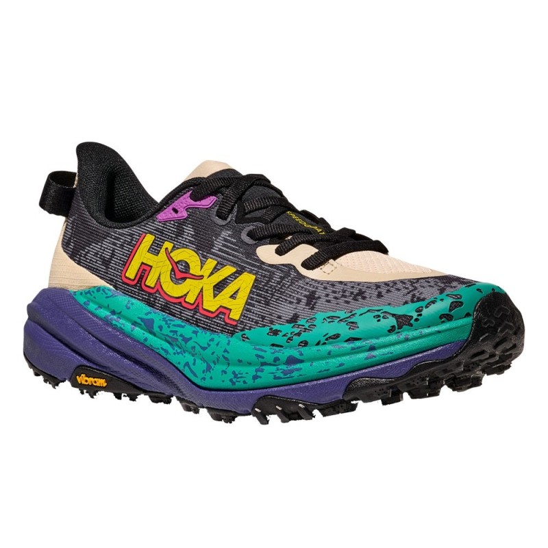 Hoka Speedgoat 6 oatmeal / mountain iris